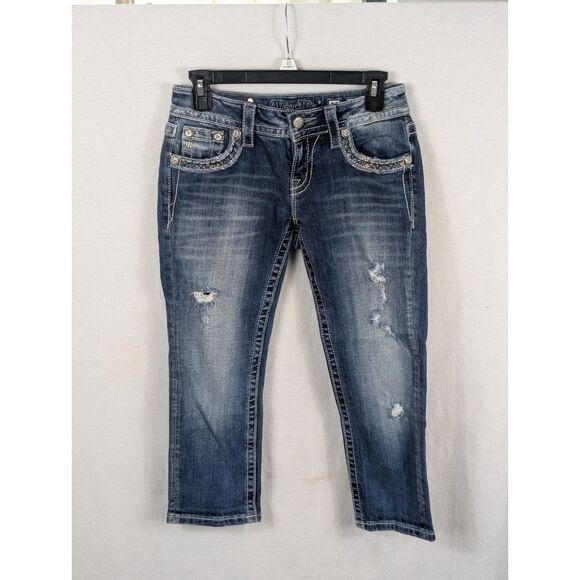 Miss Me Pants - Miss Me Signature Cuffed Capri JP7189P Women's Size 25